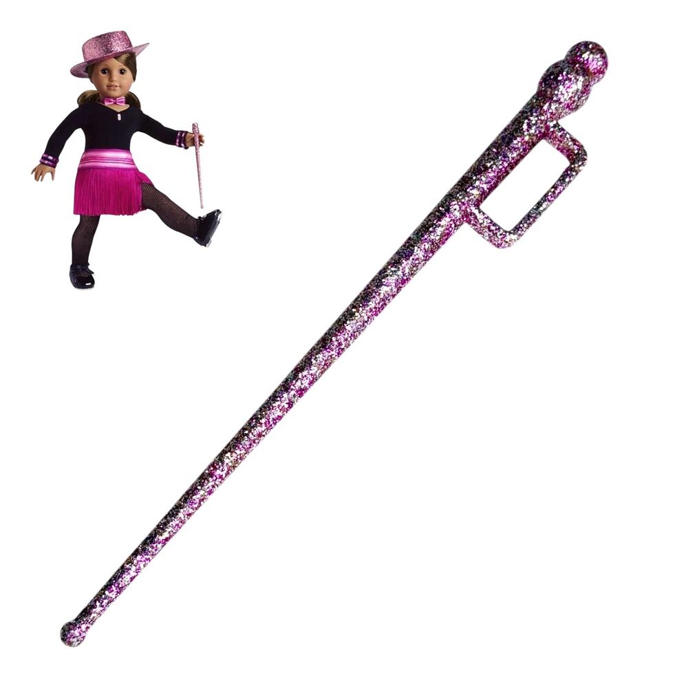 American Girl Marisol Dance Cane Tap Outfit Accessory Pink Glitter Hand Wand